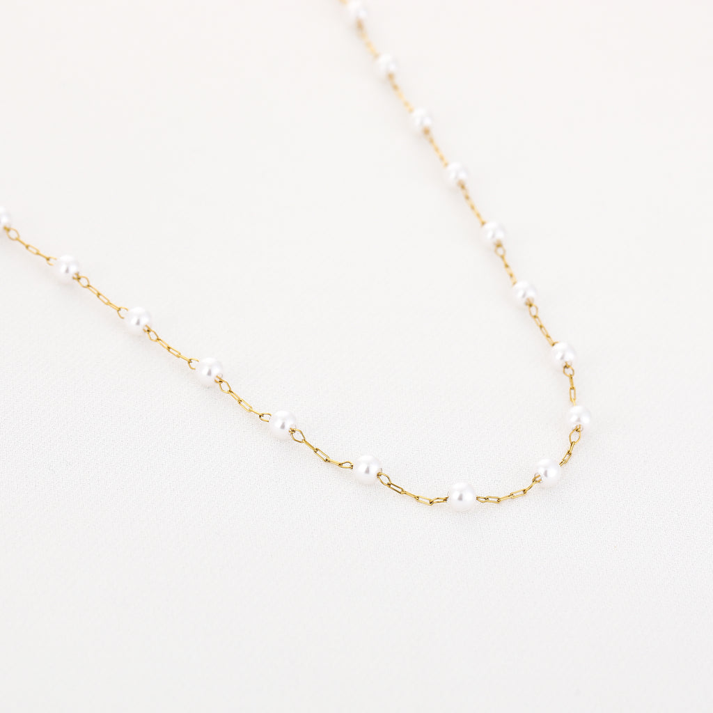 Pearl Drop Ketting | Goud