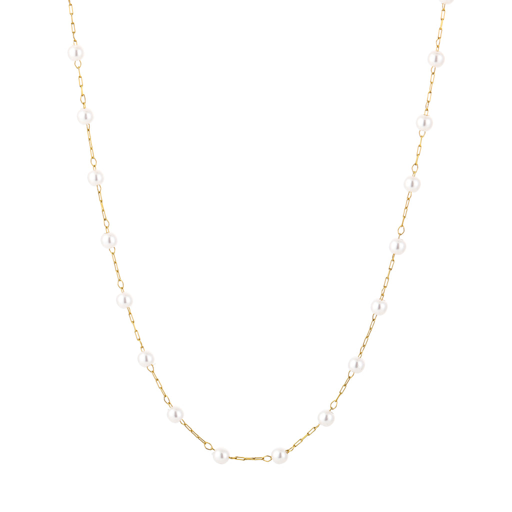 Pearl Drop Ketting | Goud