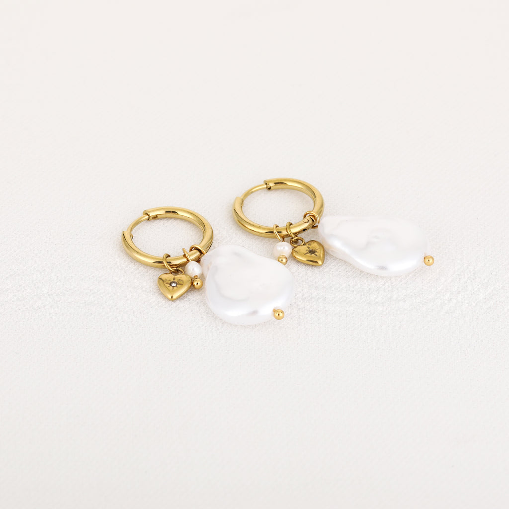 Ivory Oorbellen | Goud