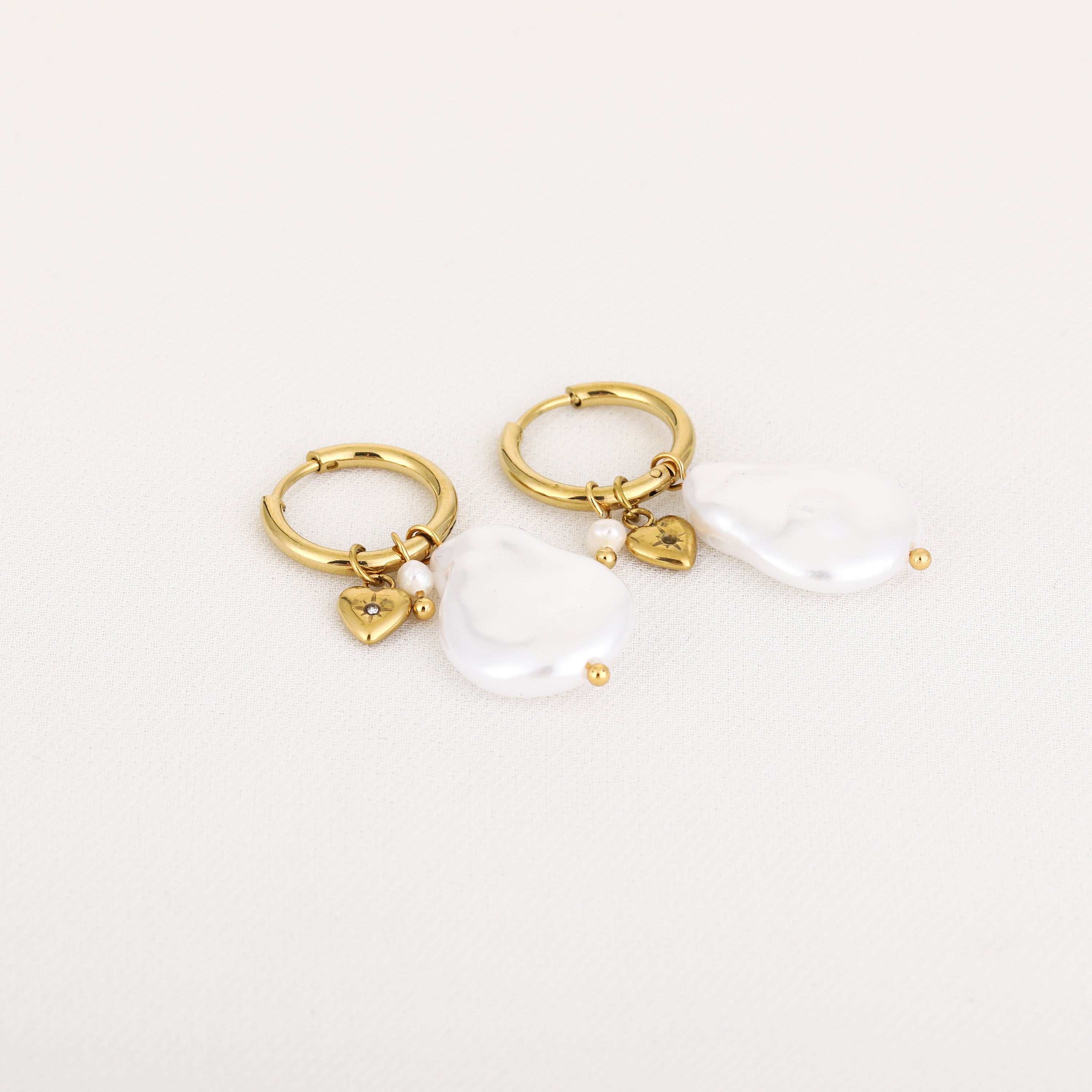 Ivory Oorbellen | Goud