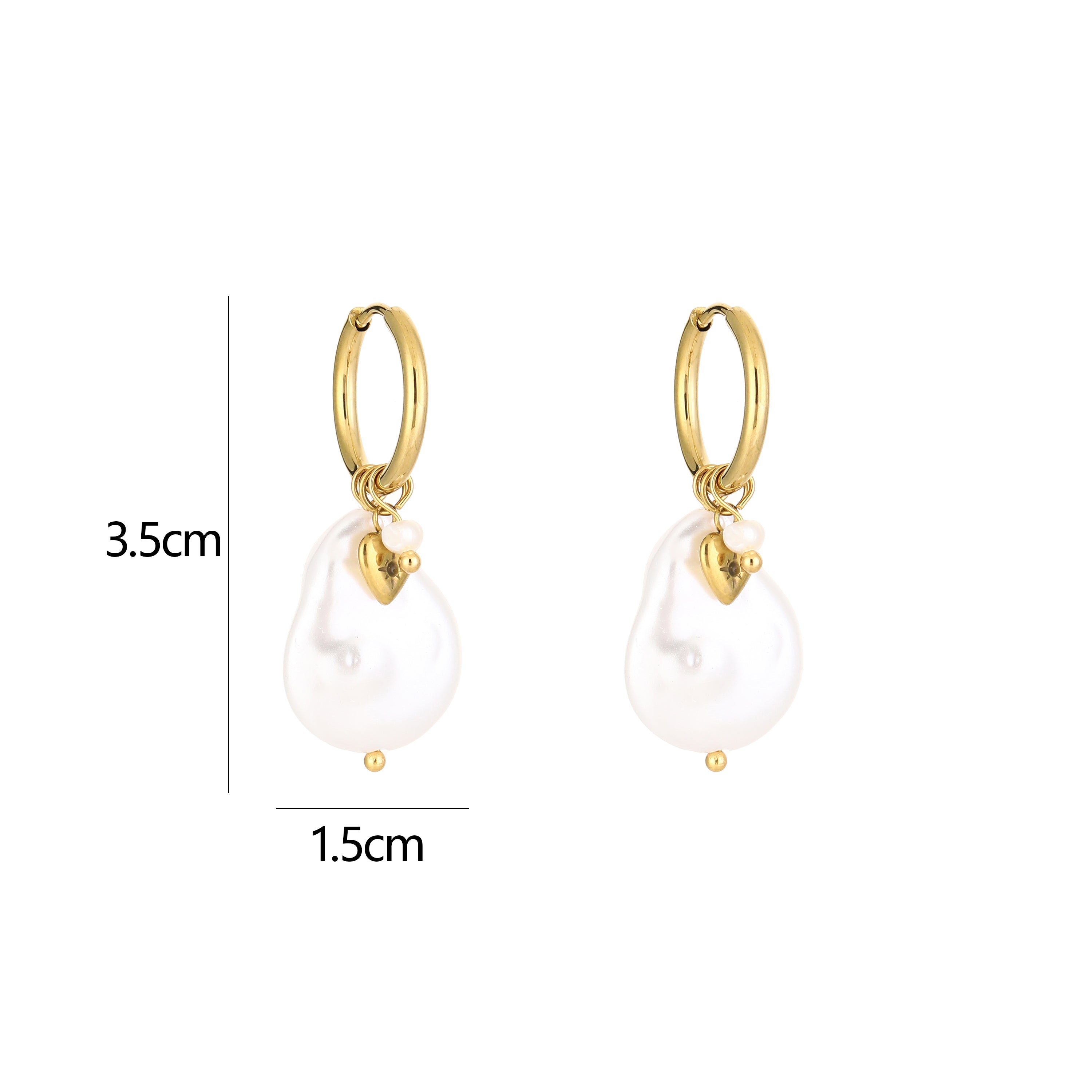 Ivory Oorbellen | Goud