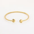 Bangle armband goud schelpjes