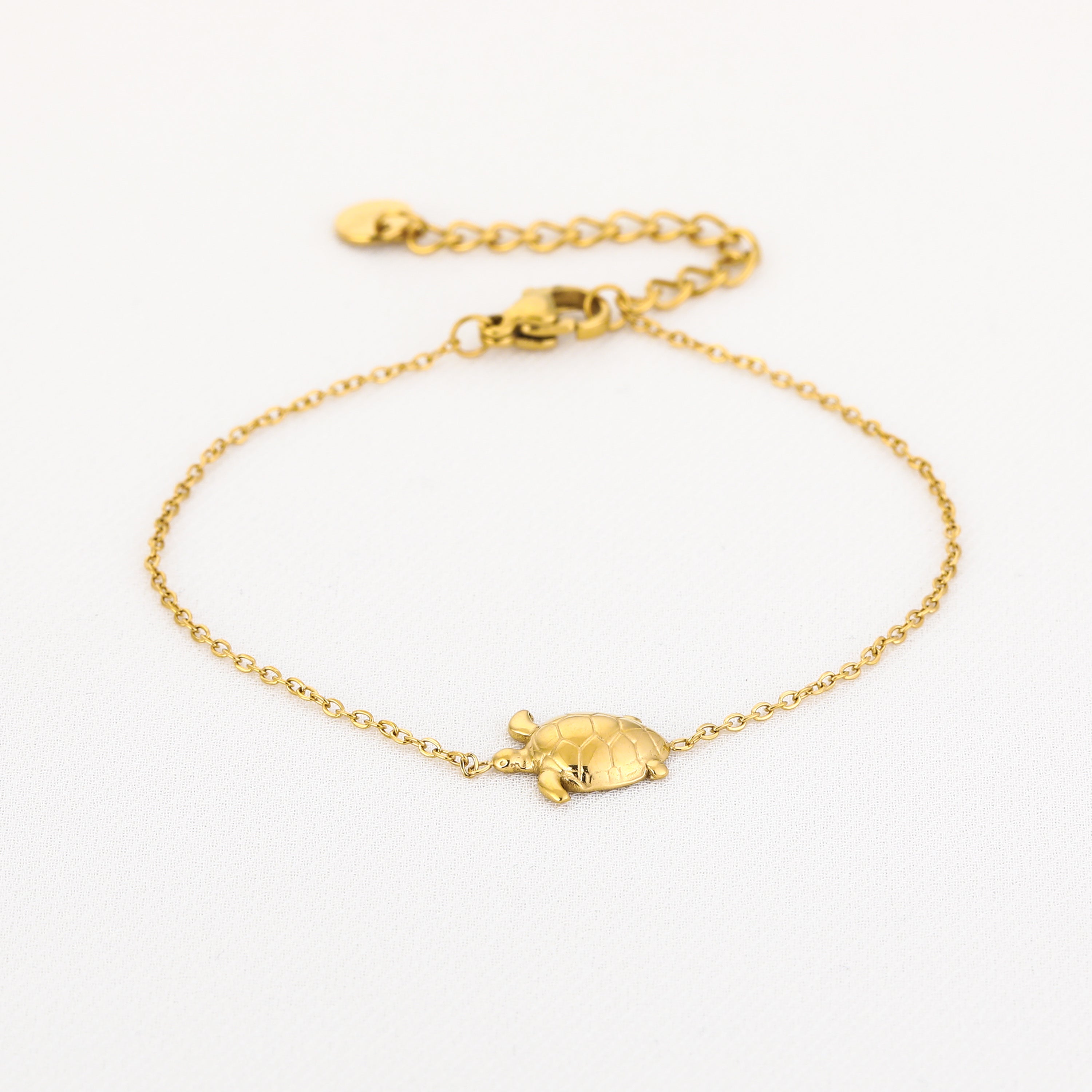 Tiny Turtle Armband | Goud