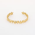 Bangle armband goud zeesterren