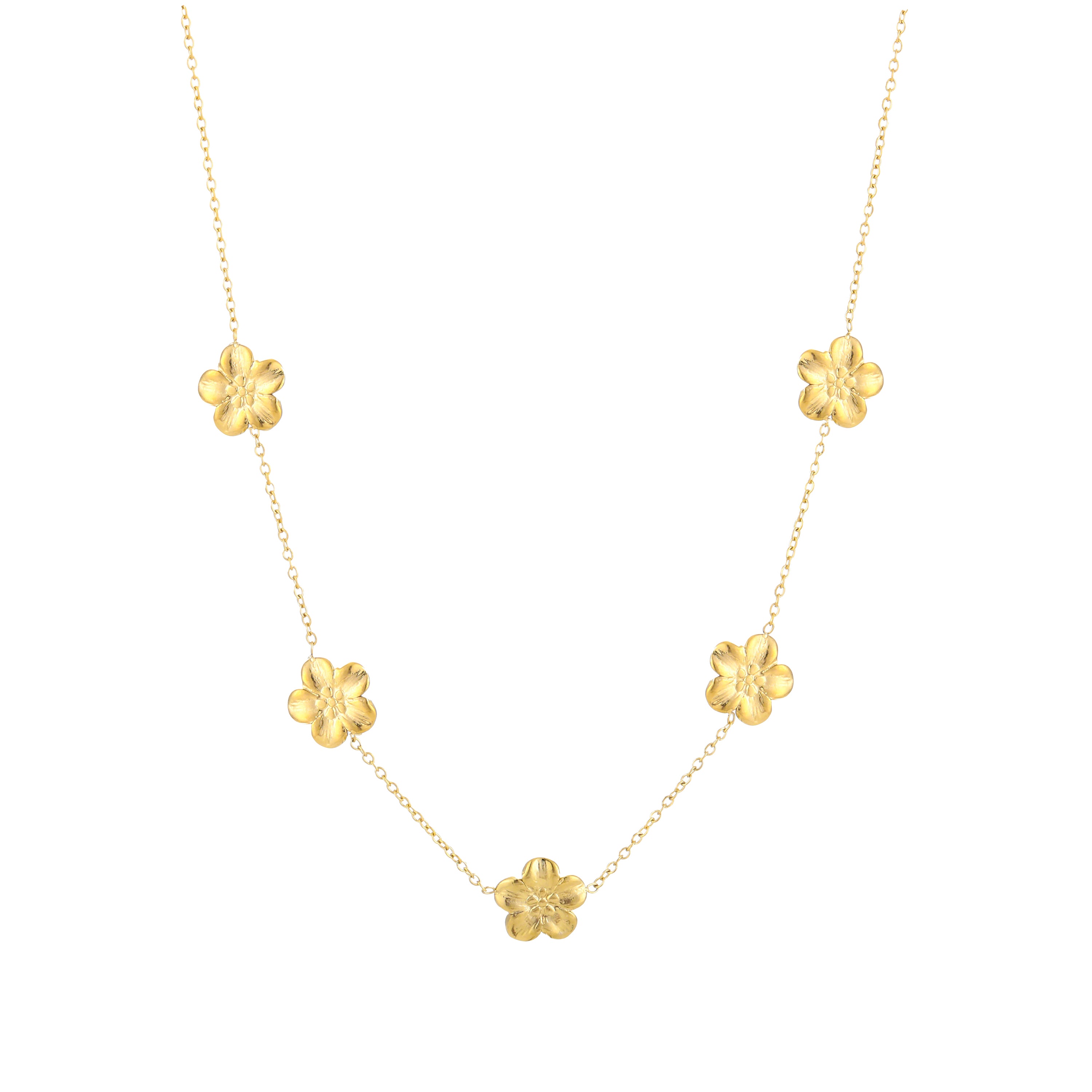 Fiore Cinque Ketting | Goud